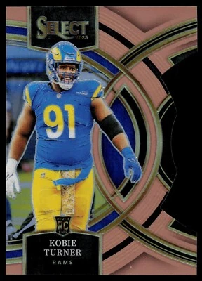 2023 Select Premier Level Kobie Turner #131 (RC) Rams Copper Die Cut Rookie /299 - Image 1 of 2