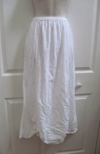 Eucalyptus Summer white Cotton Skirt Large Adjustable Hemline Bohemian Stye New - Picture 1 of 8