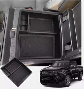 For 2024 Toyota Tacoma Car Center Armrest Storage Tray Organizer Box Cover Parts - Picture 1 of 5
