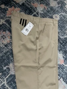 ADIDAS Men's Adi Lightweight Performance Golf Pants , Hemp Tan, NWT SIZE: W34L30 - Picture 1 of 14
