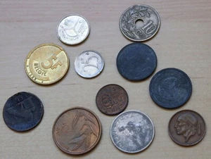 Belgium Lot of 11 Different Coins WWI and after - Picture 1 of 1