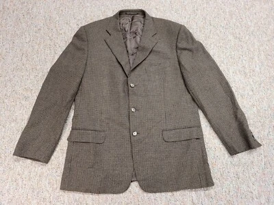 Куртка мужская Ermenegildo Zenga 46R коричневый блейзер спортивное пальто шерсть кашемир шелк - Изображение 1 из 4