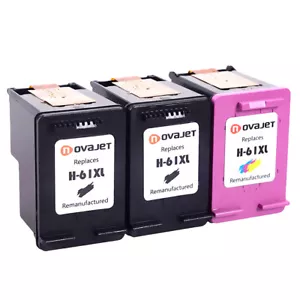 3 pezzi per HP 61XL cartuccia inchiostro colore nero HP Deskjet 2050 2510 2542 3000 3050 - Foto 1 di 1
