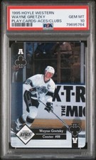WAYNE GRETZKY 1995 Hoyle NHL Western Playing Card Ace Clubs PSA 10 POP 2!