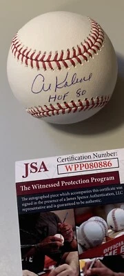 Al Kaline “HOF 80” Detroit Tigers Signed Official MLB Baseball! JSA # WPP080886 - Image 1 of 2