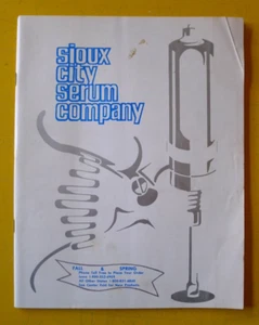 1976? SIOUX CITY SERUM COMPANY Livestock, Pet & Farm Supply CATALOG Iowa - Picture 1 of 1