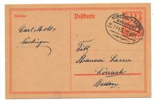 Rzesza Niemiecka 1921 Całostki Poczta Kolejowa Konstancja-Bazylea /Z. 1415 - 22.10.21