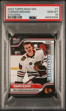 2023 Topps Now NHL Stickers #1 Connor Bedard RC Rookie PSA 10 GEM MINT 406