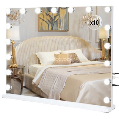 YAMISSI 80x60cm 17LED Hollywood Schminkspiegel Kosmetikspiegel mit Beleuchtung