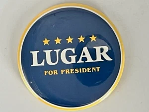 Vintage 1996 Dick Lugar for President Political Campaign Pinback Button - 3" - Picture 1 of 2