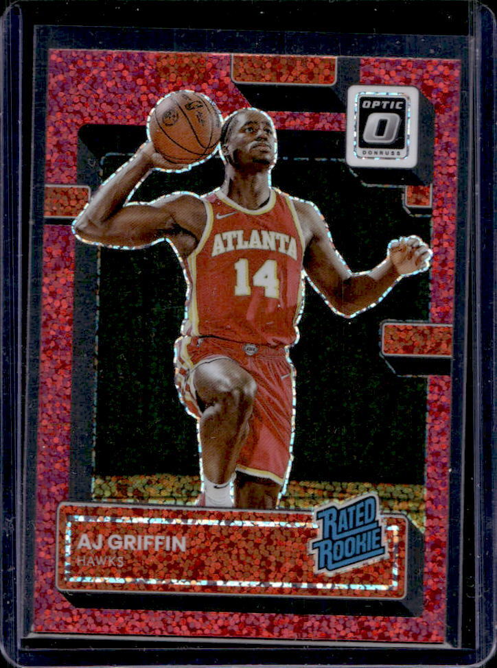 2022-23 Donruss Optic AJ Griffin Red Sparkle Prizm Rated Rookie RC #204