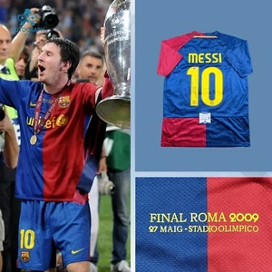 Lionel Messi Signed FC Barcelona 2008/2009 CHL Home Jersey W/ Beckett COA BAS - Picture 1 of 6