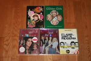 Brand New Sealed Lot 5 DVD TV Shows Sex and City 3 6 Golden Girls Carol Burnett - Picture 1 of 2
