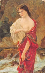 Postal: Along the Torrent, Abel-Dominique Boyé, DB 1910, sin publicar - Imagen 1 de 2