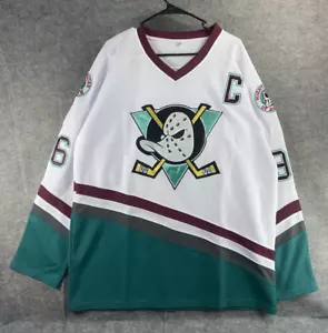 Camiseta deportiva de hockey de colección de los Anaheim Ducks para hombre XL blanca #96 Charlie Conway NHL - Imagen 1 de 9