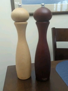 Vic Firth Wood Sleek Banton 12" Salt and Pepper Mill Set USA - Picture 1 of 7