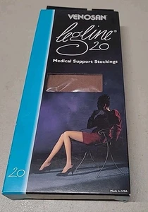 Venosan Legline Graduated Kompressionsstrümpfe Overknee Silikon Top XL hellbraun - Bild 1 von 6