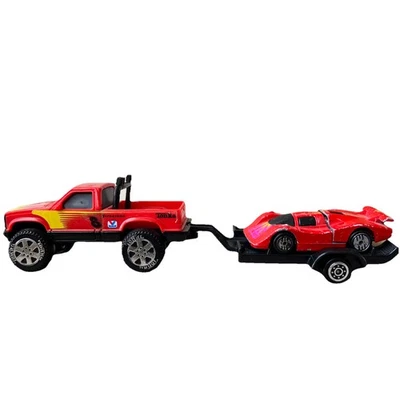 Camión Chevy Tonka 1988 con remolque para carros Tonka y auto Hot Wheels Sol-Aire CX4 1983 Foto 1 de 4