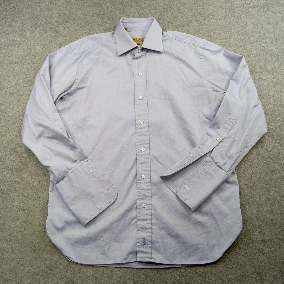 Paul Stuart Shirt Mens 16-33 Blue Long Sleeve Dress Button Front Spread Collar - Image 1 of 4