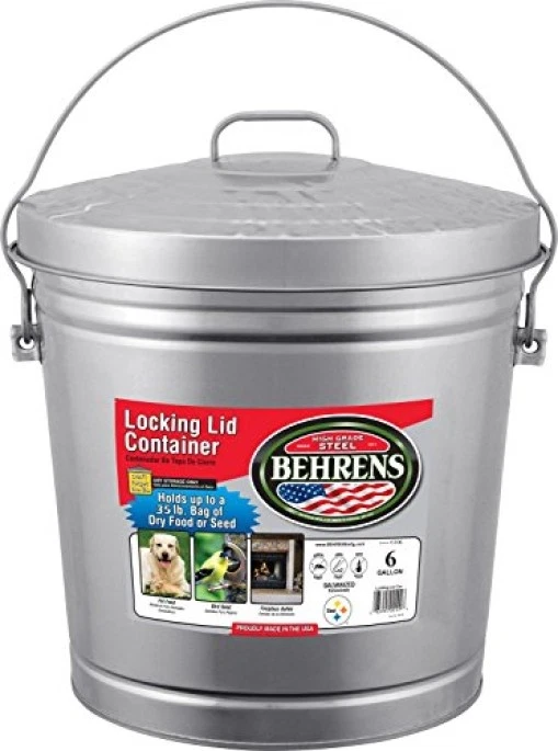 Behrens 6106 6GAL Galv Garbage Pail, 6-Gallon, Steel - Image 1 of 1