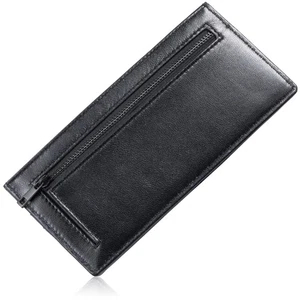 Mura Goat Leather Men s Thin Long Wallet with Skimming Prevention Function  360 - Picture 1 of 7