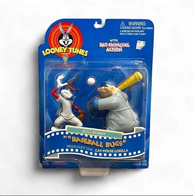Baseball Bugs Bunny Playmates 1997 Looney Tunes With Gas House Gorilla Sealed - Image 1 of 3