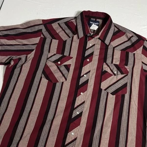 Wrangler Aztec Western Shirt Men’s 2XLT Pearl Snap Button Up Cowboy Tall - Picture 1 of 8