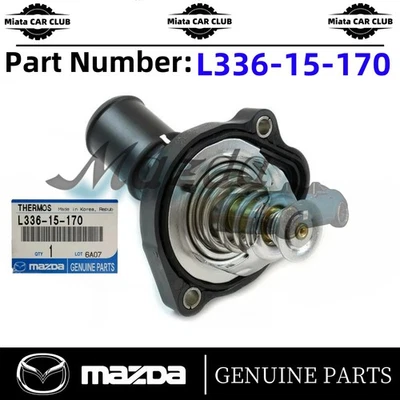 Conjunto de unidad de termostato y carcasa de cubierta OEM 2010-2015 Mazda3 M5 L336-15-170 Foto 1 de 4