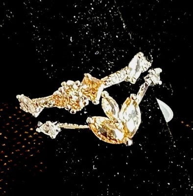 Кольцо для вечеринки с бомбой RBP6396DELIGHTFUL Grace дымчатый топаз родиевое покрытие размер 8   - Изображение 1 из 4