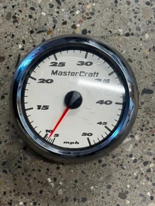 3" speedo Mastercraft Gauge White - Picture 1 of 3