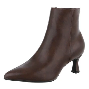 Botines mujer Used Look con cremallera diseño Ital 7072 en marrón - Imagen 1 de 11