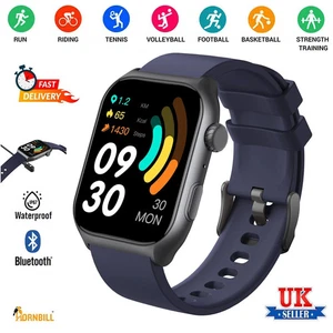 Smart Watch Fitness Tracker Heart Rate Blood Pressure Sport Watches Men Women UK - Picture 1 of 10