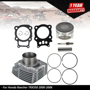 For 2000-2006 Honda Rancher TRX350 Cylinder Piston Gasket Top End Rebuild Kit - Picture 1 of 9