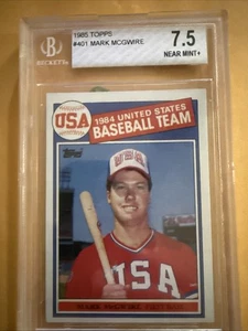1985 Topps Mark McGwire #401 Rookie RC. Graded 7.5 Beckett - Bild 1 von 2