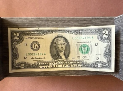 Редкая 2-долларовая банкнота год серии 2013 Декларация независимости 1776 коллекции - Изображение 1 из 2