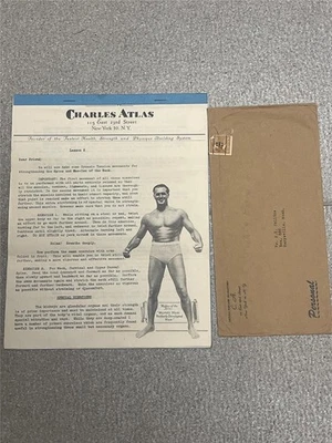 CHARLES ATLAS Bodybuilding muscle exercise system booklet/course LESSON 5 - Image 1 of 4
