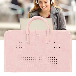 PU Leather Laptop Sleeve Case Portable Protective Computer Bag Carrying Cover AD - Picture 1 of 12