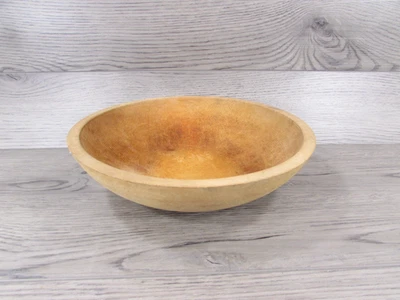 Tazón de masa de madera vintage Munising 11” rústico primitivo granja EE. UU. Foto 1 de 4