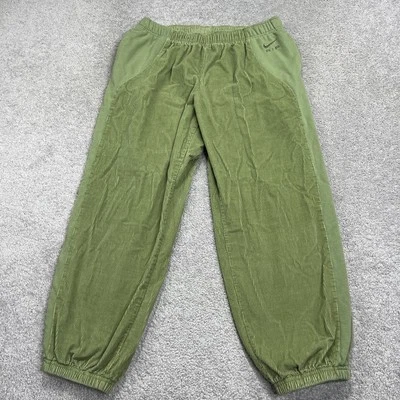 "Pantalones deportivos Nike Air para mujer XL holgados de pana verde 28"" entrepierna" Foto 1 de 4