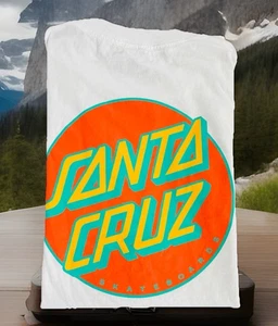 Vntg- Santa Cruz Classic Logo T Shirt "short-Sleeve" White Size MD - Picture 1 of 8