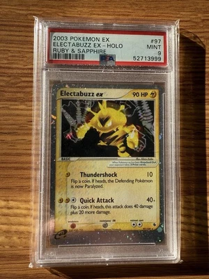 Electabuzz EX 97/109 Ruby and Sapphire Holo PSA 9 - Image 1 of 2