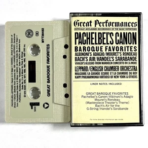 Baroque Favorites: Pachelbel's Canon (1983) Liner Notes Insert CBS Cassette Tape - Picture 1 of 3