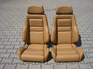 RECARO MODULAR LS PAR DE PIELES NUEVAS CUBIERTAS BEIGE - Imagen 1 de 1
