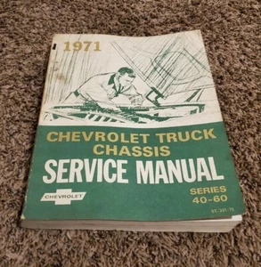 1971 Chevrolet Truck Series 40-60 Chassis Service Manual Supplement Original - Picture 1 of 3