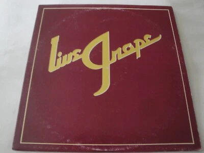 Moby Grape LIVE GRAPE VINYL LP ALBUM 1978 ESCAPE RECORDS - Image 1 of 2