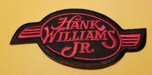 HANK WILLIAMS JR. Worldwide Shipping Embroidered Patch 2 X 4.5"