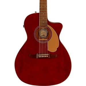 Fender Newporter Player Limited-Edition Acoustic-Electric Guitar Midnight Wine - Picture 1 of 8
