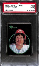 1982 Topps Stickers #123 Mike Schmidt PSA 9 21356285