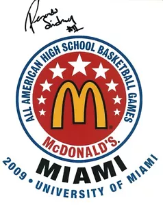 REYNARDO SIDNEY MISSISSIPPI ESTADO FIRMADO AUTOMÁTICO 8x10 MCDONALDS - Imagen 1 de 1