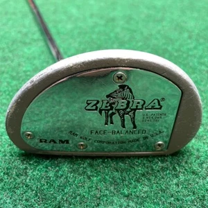 RAM Golf Zebra Face-Balanced 35.5 inch putter steel shaft Zebra cord grip RH - Picture 1 of 12